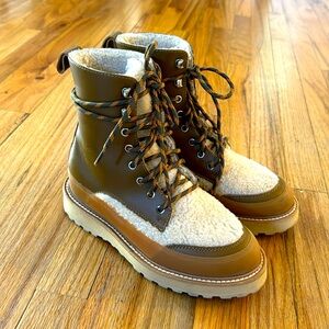 Ulla Johnson Women's Etna Boot In Tapenade size 38.5 fits like an 8.